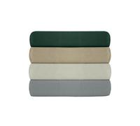 Drap ajusté Simple Vert foncé de qualité supérieure (90 x 200 + 30 cm) - 100% Coton, 155 Fils - Lavable en Machine à 30 °C - Doux et Durable