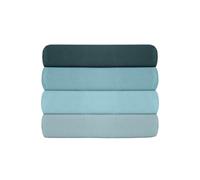 Drap ajusté Simple Vert pétrole de qualité supérieure (90 x 200 + 30 cm) - 100% Coton - 145 Fils - Lavable en Machine à 30 °C - Doux et Durable