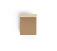 Drap ajusté XL de qualité supérieure - Marron Clair - 100% Coton - 100 x 200 + 40 cm - 117 g/m² - Doux, Durable, Parfait pour Les Chambres à Coucher douillettes