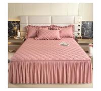 Drap cantonnière pour lit, Jupe de lit en coton | Multicolore, plusieurs tailles for une utilisation au lit.(Color 1,150x200cm 1pc)