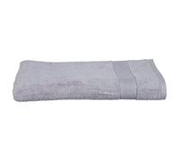 Drap de Bain en Coton Taupe Tissu éponge 100 x 150 cm - Atmosphera