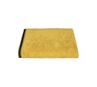 - Drap de bain Joia avec liseré 150x100 cm - Jaune Ocre et Noir - Joia