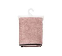 - Drap de bain Joia avec liseré 150x100 cm - Rose et Noir - Joia