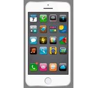 Drap de bain microfibre dessin Smartphone Blanc - 170 x 100 Blanc G