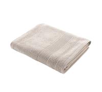 Douceur d'Intérieur, Drap de Bain (90 x 150 cm) Tendresse Lin, Eponge Unie 100% Coton