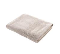 Douceur d'Intérieur, Drap de Bain (90 x 150 cm) Tendresse Lin, Eponge Unie 100% Coton
