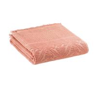 Drap de bain uni Vivaraise Zoe Rose 100x180 cm