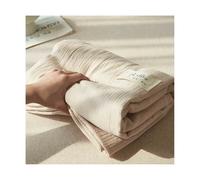 Drap de Dessus Gaze Coton pour lit Simple Double King Super King Drap Plat 160x230cm 200x230cm 245x250cm 245x270cm 1/2 Personnes(Camel,200x230cm+48x74cm x2)