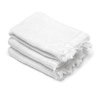 Drap de douche 70x130 cm et serviette 50x90 cm KEA mousseline de coton blanc neige