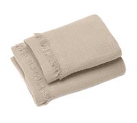 Drap de douche 70x130 et serviette 50x90 KEA mousseline coton beige