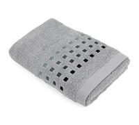 Drap de douche 70x140 cm PURE SQUARES Argent 550 g/m2