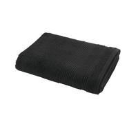 Douceur d'Intérieur Drap de douche Tendresse 70 x 130 cm éponge unie 100% coton Noir