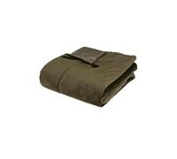 Drap de lit coloris vert kaki en polyester - Longueur 180 x Profondeur 80 x Hauteur 2 cm