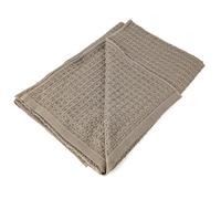 Drap de plage 100x180 cm nid d'abeille collection NOTO marron roble