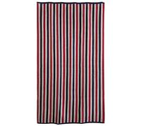 Drap de plage 100x180 cm pur coton collection ATLANTIQUE à rayures bleu et rouge