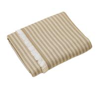 Drap de plage coton 90x185 cm collection LILI FOUTAS marron houblon