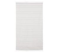 Drap de plage Fouta 100x180 cm 100% coton 290 g/m² CINQUE Rayures Beige