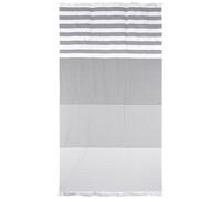 Drap de plage Fouta 100x180 cm 100% coton 290 g/m² LIEPAJA Rayures grises