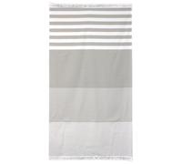 Drap de plage Fouta 100x180 cm 100% coton 290 g/m² VENTSPILS Rayures Beiges