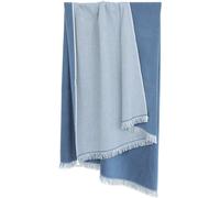Drap de plage fouta en 100% coton 100x180 cm SOFIA bleu gris