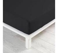 Douceur d'Intérieur – Drap housse Jersey 90 x 190 cm 1 personne Charbon