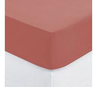 Drap Housse 1 Personne en Coton Rose Blush 90 x 190 cm - Atmosphera