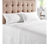 Drap Housse - 100% Coton 150 fils - Ajustable - Respirant - 135x200 cm