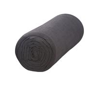 Drap housse 100% coton 57 fils coloris canon de fusil 90x190