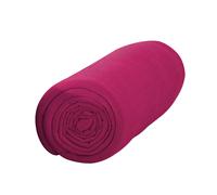 Drap housse 100% coton 57 fils coloris jus de myrtille 160x200