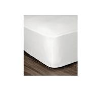 LOVELY HOME Drap Housse 100% coton 90x190x30 cm blanc