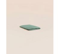 Drap housse 120x190 cm - Satin de coton - Vert - Doux et résistant - Confectionné au Portugal - Tediber
