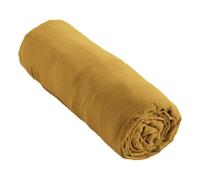 Drap-Housse 140 x 190 cm - Double Gaze de Coton 125 g/m² - Gaïa Safran | Ultra douce, légère et extrêmement respirante