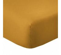 Drap Housse 140x190 +35 cm Coton 57 Fils Safran