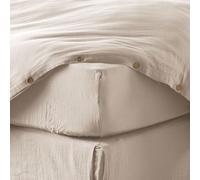 Drap Housse 140x190 cm en Gaze de Coton Naturel