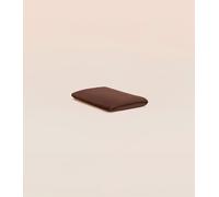 Drap housse 140x190 cm - Gaze de coton - Marron - Doux et gaufré - Toute saison - Confectionné au Portugal - Tediber