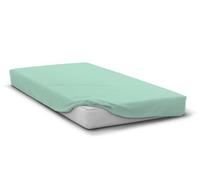 Drap Housse 140x190 cm Vert d'eau Bonnet 30 cm- Repassage Ultra Facile - Home linge passion