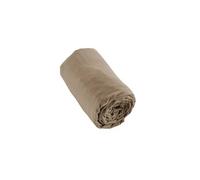 Drap housse 140x190cm en flanelle de coton coloris Ficelle - HEDDA -