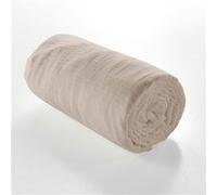 Douceur d'Intérieur – Drap housse Angelia – Gaze de coton double 160 x 200 cm – Sable