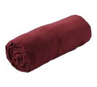 Drap Housse 160x200cm Gaze de Coton Lie de Vin - OUREA - ALTOBUY Rouge G