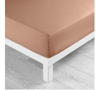 Douceur d'Intérieur – Drap housse Lina – 140 x 190 cm – 100% coton – Blush