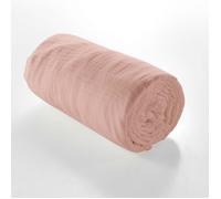 Drap Housse 2 Personnes 160 x 200 cm Double Gaze Coton 57 Fils Angelia Rose