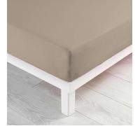 Douceur d'Intérieur Drap housse Jersey 160 x 200 cm 100% coton Sable