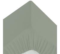 Drap Housse 2 Personnes Percale 160x200cm Vert Tilleul