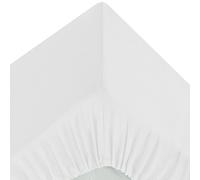 Drap Housse 2 Personnes Percale 180x200cm Blanc