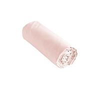 Drap Housse 200x200cm Coton Coloris Barbe à papa - SAMIA -