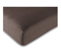 Drap housse 57 fils/cm² toutes dimensions - 160x200 - Choco