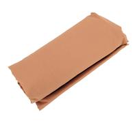 Drap housse 90x190 cm bonnet 40 cm percale de coton PASSION PERCALE marron Cognac
