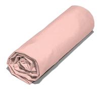 Drap housse 90x190 cm polyester microfibre LAGO rose bonnet 28 cm