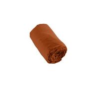 Drap Housse 90x190cm Flanelle de Coton Coloris Tomette - HEDDA -