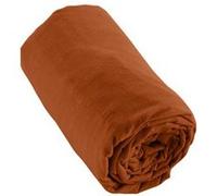 Drap Housse 90x190cm Flanelle de Coton Coloris Tomette - HEDDA - ALTOBUY Marron G